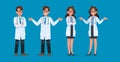 Set of Doctor character design. no19 Royalty Free Stock Photo