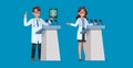Set of Doctor character design. no22 Royalty Free Stock Photo