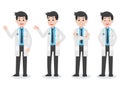 Set of Doctor Character Medical Health care concept