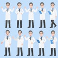 Set of Doctors Character design