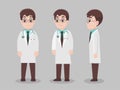 Set of Doctors Character Health care concept.