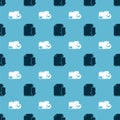 Set Document with download and Document folder and check mark on seamless pattern. Vector