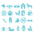 Set of dog icons. Vector illustration decorative background design Royalty Free Stock Photo