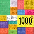 Set of 1000 doodle icon