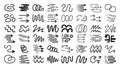 Set of doodle style web elements Royalty Free Stock Photo