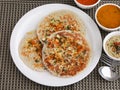 Set dosa South Indian cuisine breakfast