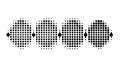 Set of Dotted Pattern Vector Elements, Abstract Design, vector design Generative AI Royalty Free Stock Photo