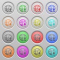 Download from the internet plastic sunk buttons Royalty Free Stock Photo