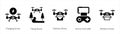 Charging Drone, Flying Drone and Delivery Drone