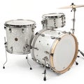 Drums isolated on white background