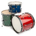 Drums isolated on white background