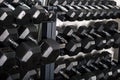 A set of dumbbells