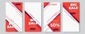 Set of dynamic modern fluid sale banners for social media post stories sale, web page, mobile phone. Sale banner template design Royalty Free Stock Photo