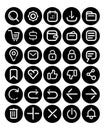 30 set E-coomerce navigation icon Royalty Free Stock Photo