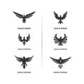 Set of Eagle Logo Design Vector. Eagle Logo Design Concepts Template Royalty Free Stock Photo