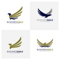 Set of Eagle Logo Vector, Creative Eagle logo design template, Icon symbol Royalty Free Stock Photo