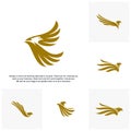 Set of Eagle Logo Vector, Design Logo Template