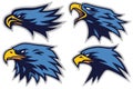 Set of Eagle Sports Logo Mascot Vector Design Collection