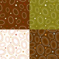 Set of easter backgrounds, seamless pattern