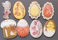 Set of Easter gingerbread