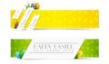 Set of Easter Holiady Banners Royalty Free Stock Photo
