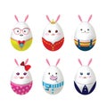 Easter rabbit eggs Royalty Free Stock Photo