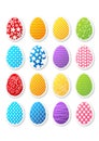 Set of Easter stickers