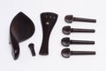 One set of ebony violin parts