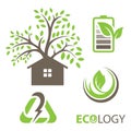 Set of ecology vector icons