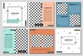 Set of editable square banner template. Editable banner for social media post and web/internet ads. Editable banner adversiter tem