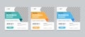Set of Editable square business web banner design template. Suitable for social media post, instagram story and web ads.