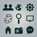 set education icons design Royalty Free Stock Photo