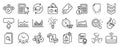 Set of Education icons, such as Remove team, Continuing education, Inspiration. Vector