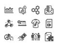Set of Education icons, such as Strategy, Pie chart, Fast payment. Vector