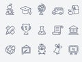 Set of 15 Education icons