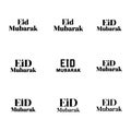 Set of Eid al-Fitr Mubarak Graphics for Design