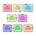 Set of quote box frames