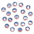 set of election icons. Vector illustration decorative design