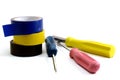 Set for electrician screwdriver Royalty Free Stock Photo