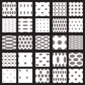 Set of elegant dot patterns.