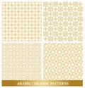 Set of Elegant Islamic or Arabic Seamless Patterns