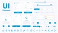 Set of elements with icons for use on your Internet resource Royalty Free Stock Photo