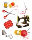 Set of elements for needlework