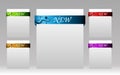 Set of elements for new items in eshop or on Royalty Free Stock Photo