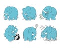 Set elephants for different occupations