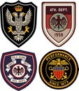 Set of emblem badge shield