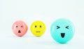 Set of emoji emoticons with sad and happy mood, evaluation, Increase rating, Customer experience, Satisfaction and best excellent