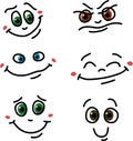 Vector Set of emotions
