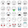 Set of emotions set emoji face icons face pixel face retro vintage