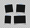 Set of empty photo frames Royalty Free Stock Photo